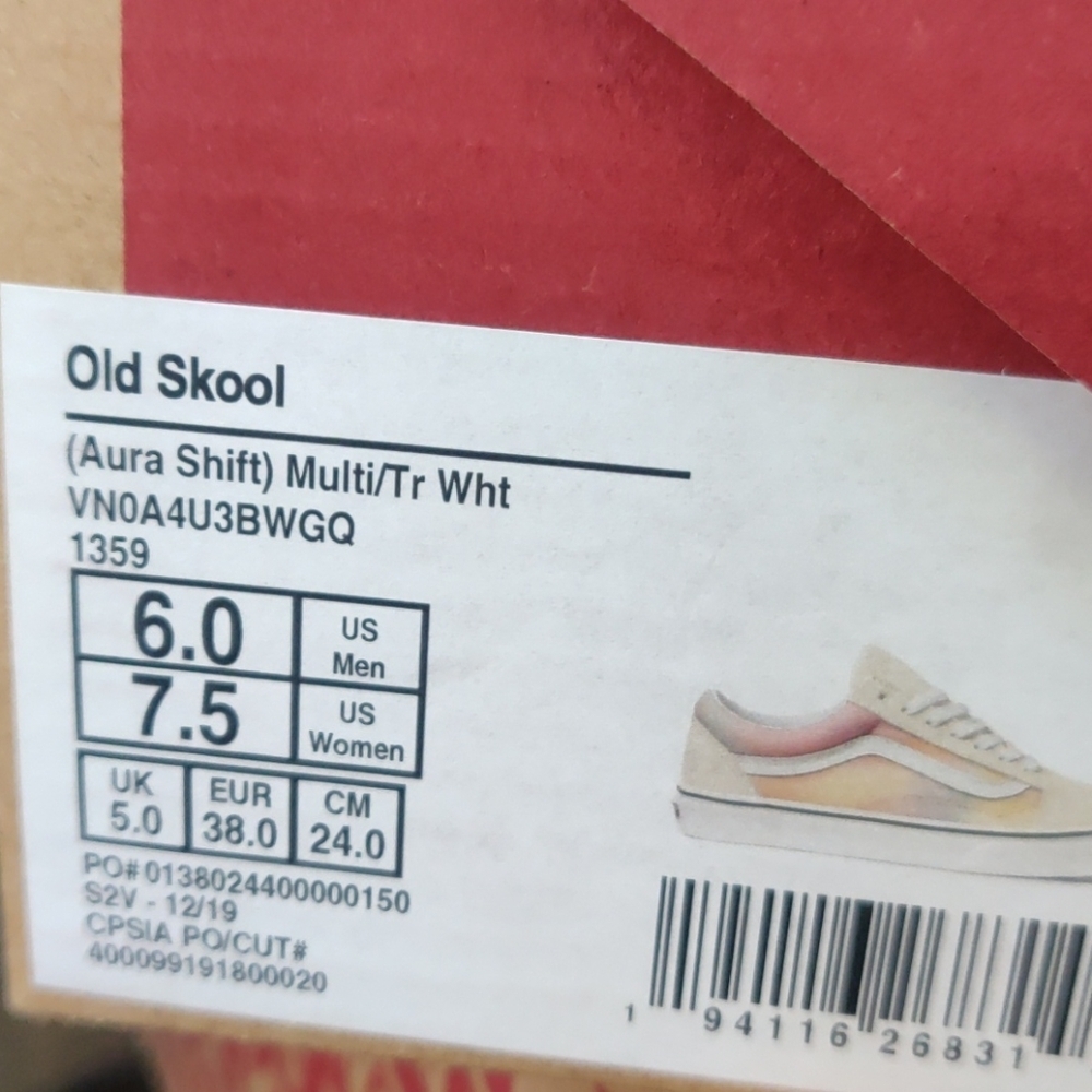 Vans Old Skool Shoe - Aura Shift Multi / T - Picture 9 of 9